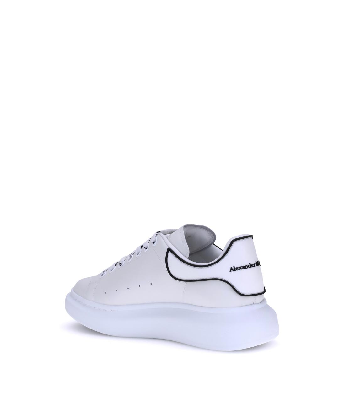 ALEXANDER MCQUEEN Белые кожаные низкие кроссовки / кеды, фото 3