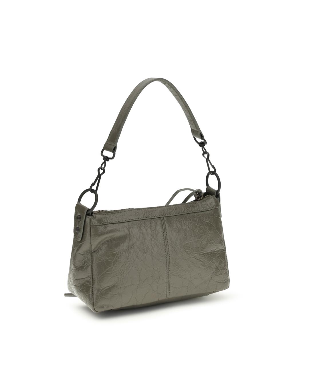 BALENCIAGA Зеленая кожаная сумка через плечо, фото 3