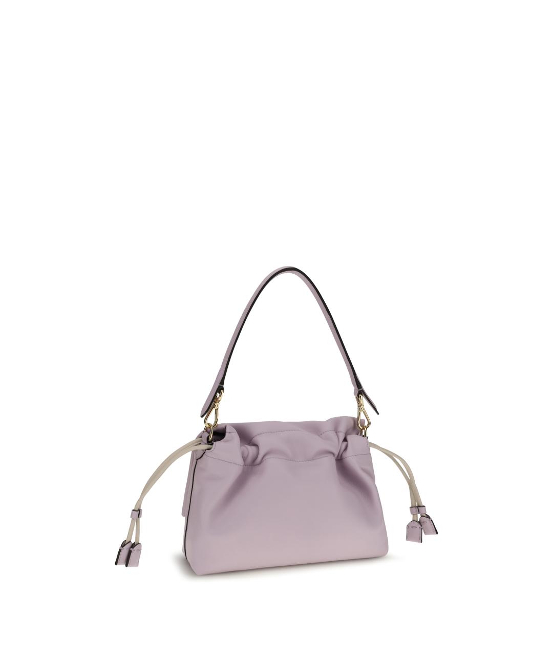 FENDI Фиолетовая кожаная сумка через плечо, фото 3