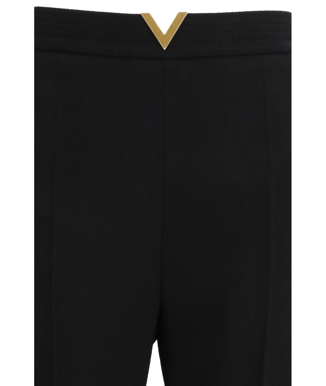 VALENTINO Черные шерстяные прямые брюки, фото 3