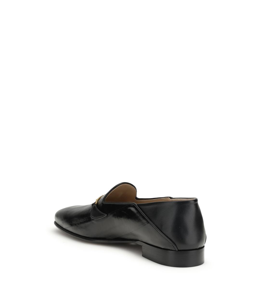 VALENTINO Черные кожаные лоферы, фото 3