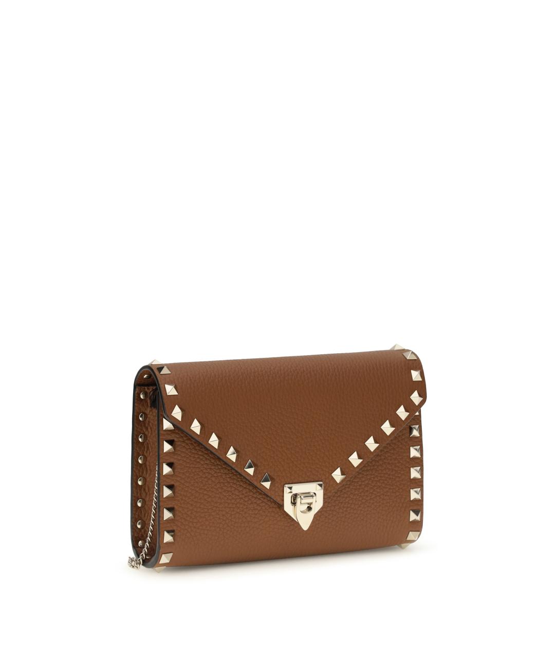 VALENTINO Коричневый кожаный кошелек, фото 2