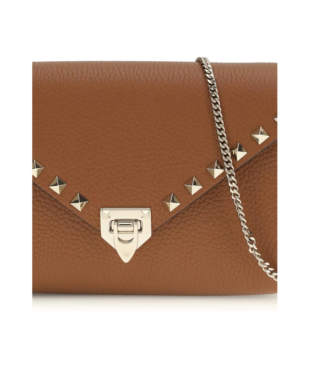 VALENTINO Коричневый кожаный кошелек, фото 4