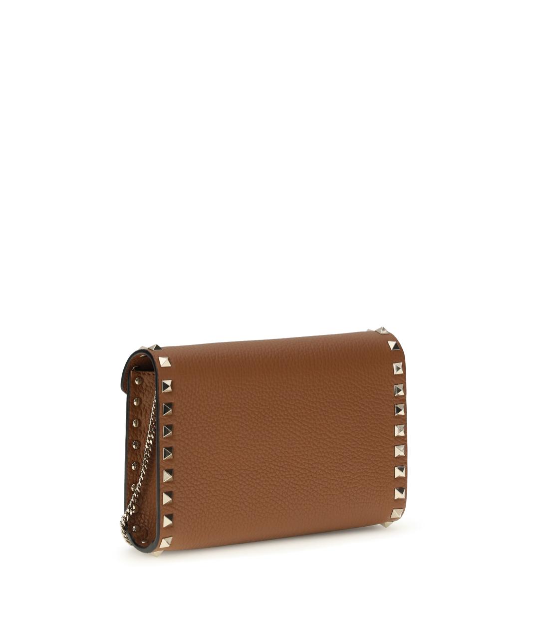 VALENTINO Коричневый кожаный кошелек, фото 3