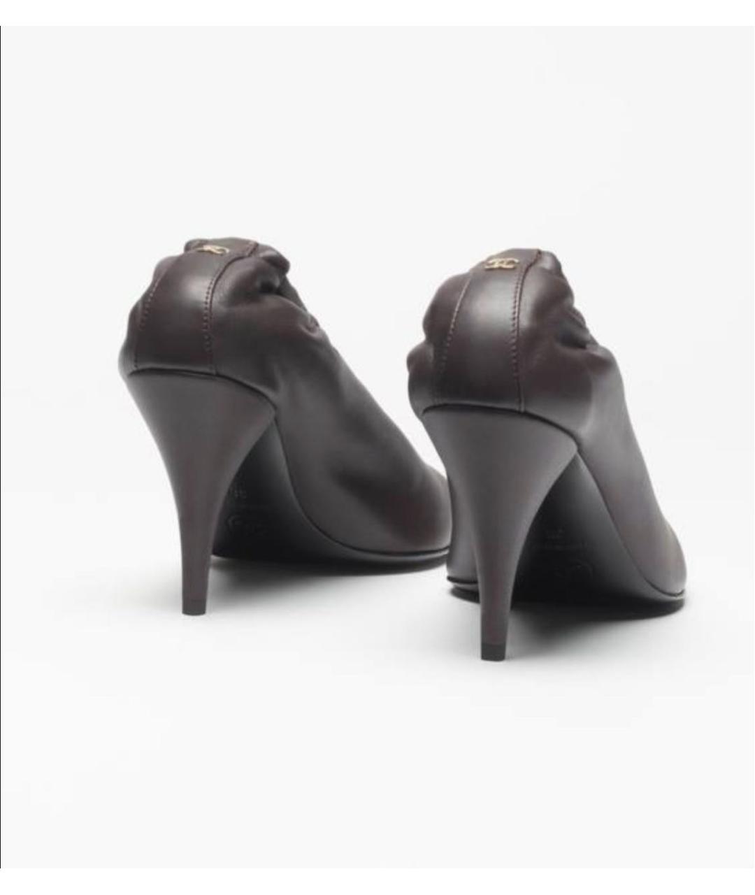 CHANEL Черные кожаные туфли, фото 3