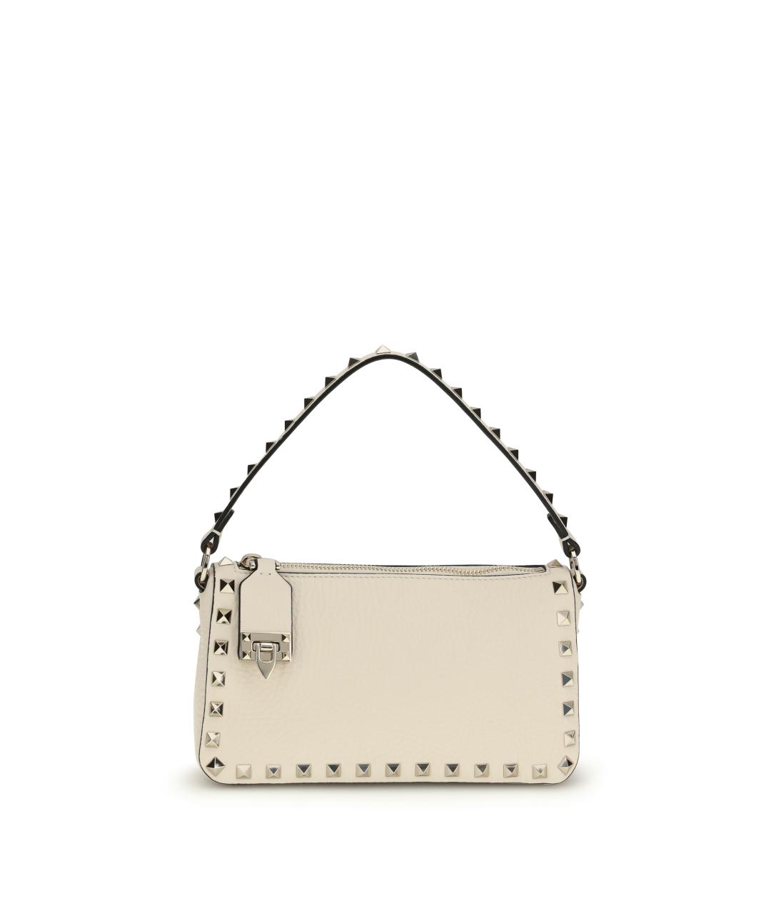VALENTINO Бежевая кожаная сумка через плечо, фото 1