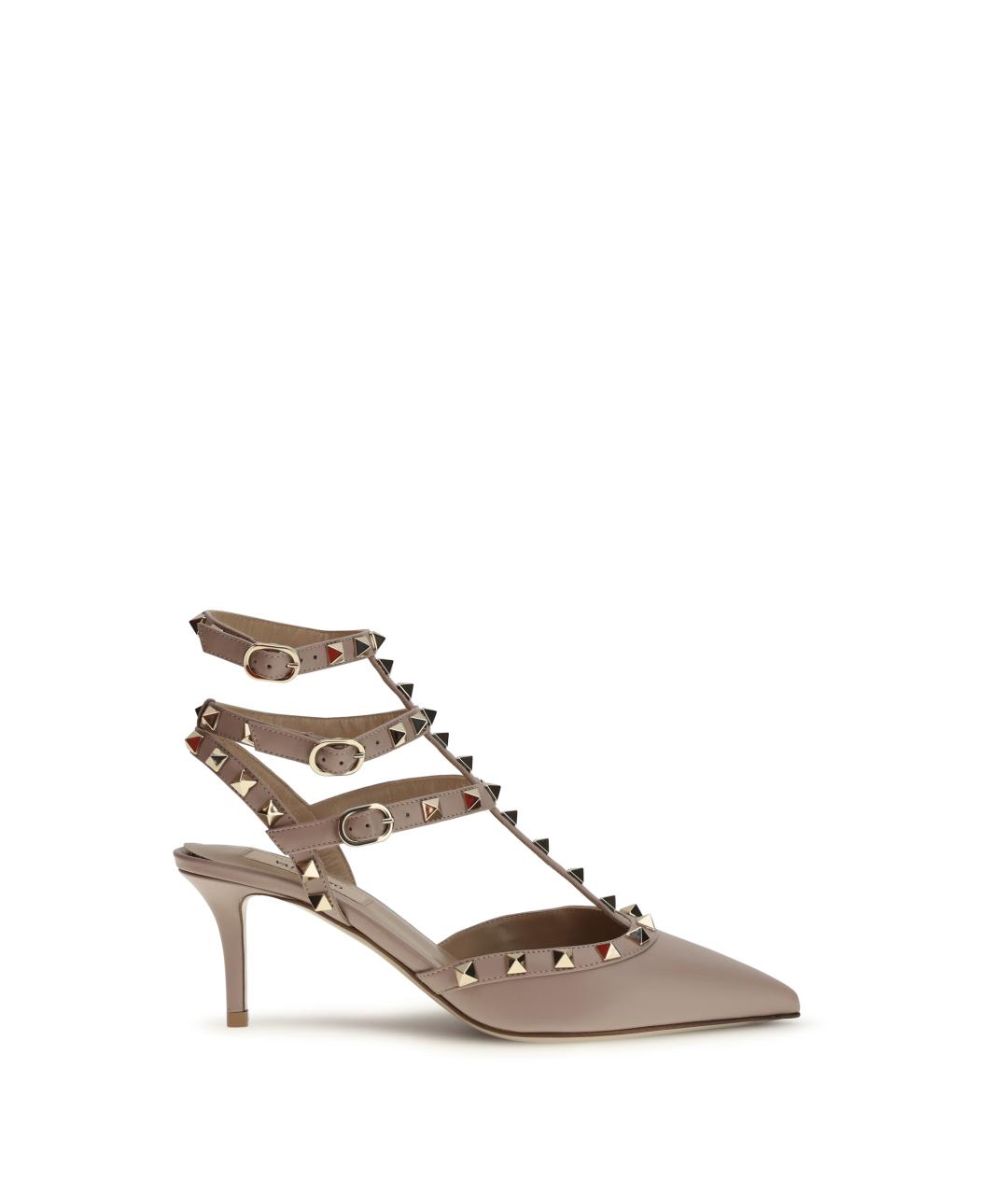 VALENTINO Бежевые кожаные туфли, фото 4