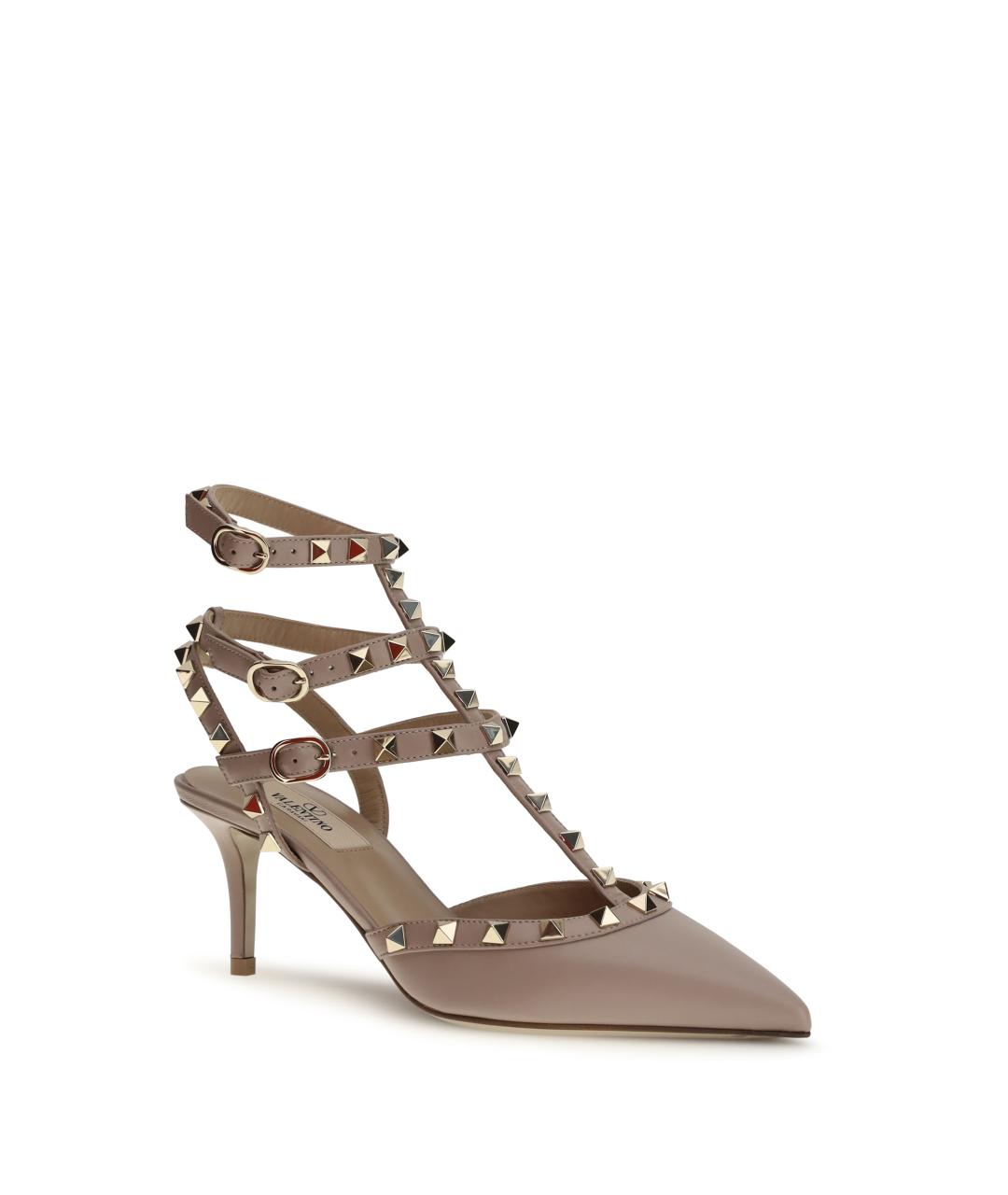 VALENTINO Бежевые кожаные туфли, фото 2