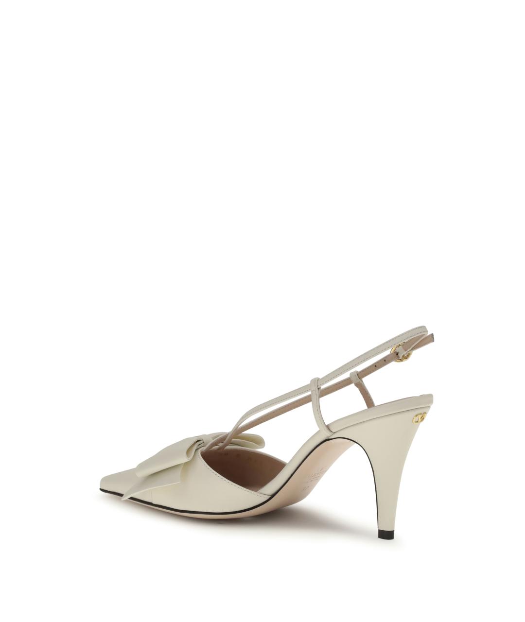 VALENTINO Белые кожаные туфли, фото 3