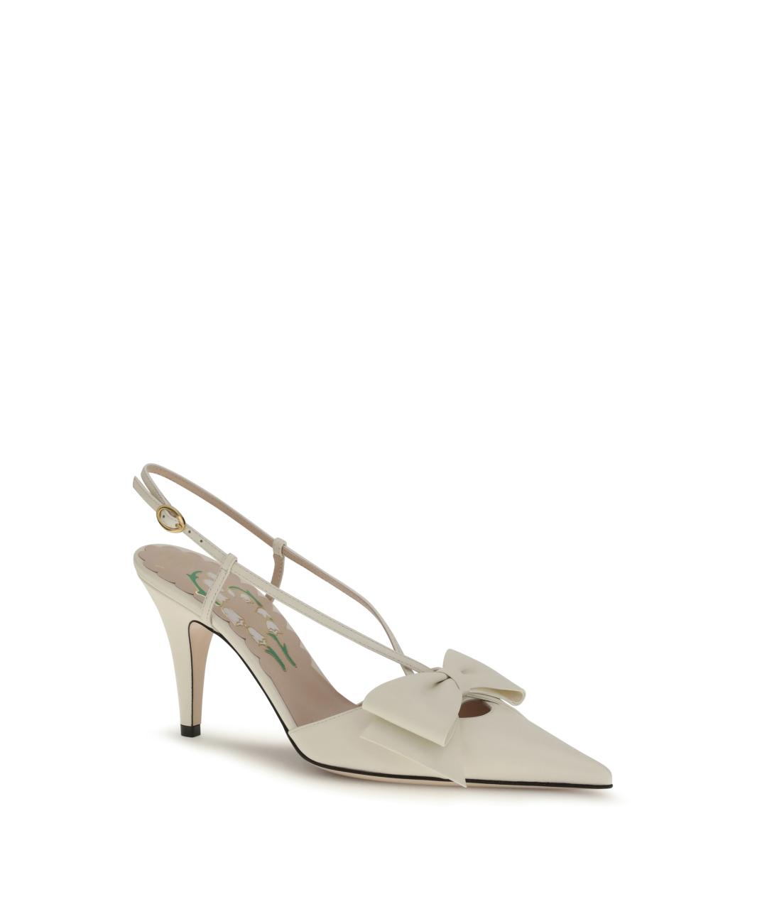 VALENTINO Белые кожаные туфли, фото 2