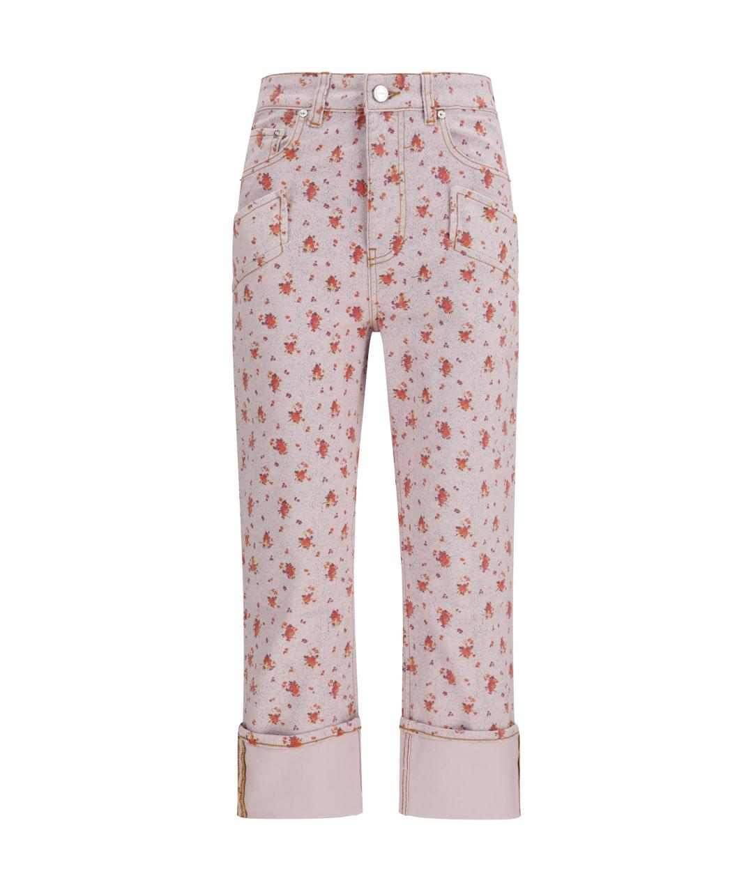 GANNI Мульти хлопковые прямые джинсы, фото 1