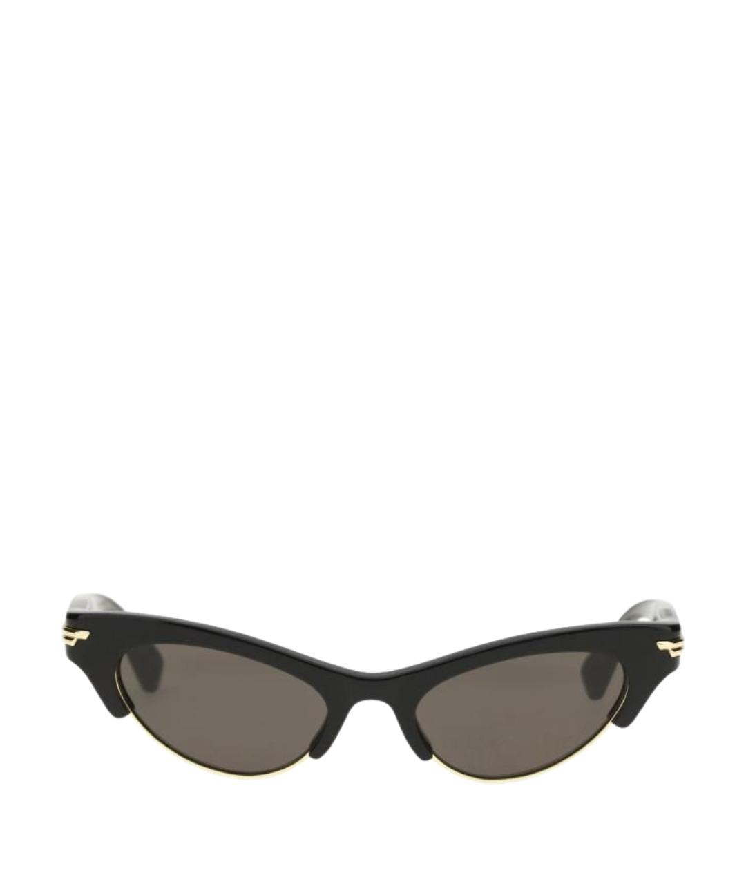 BOTTEGA VENETA Черные пластиковые солнцезащитные очки, фото 1