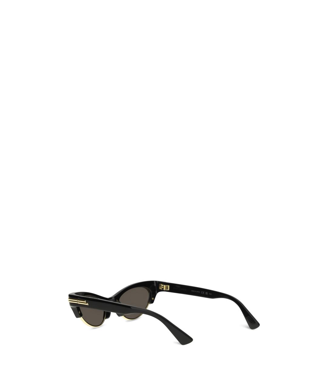BOTTEGA VENETA Черные пластиковые солнцезащитные очки, фото 3