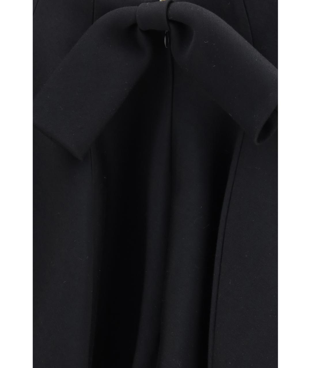 BALENCIAGA Черное шерстяное коктейльное платье, фото 3