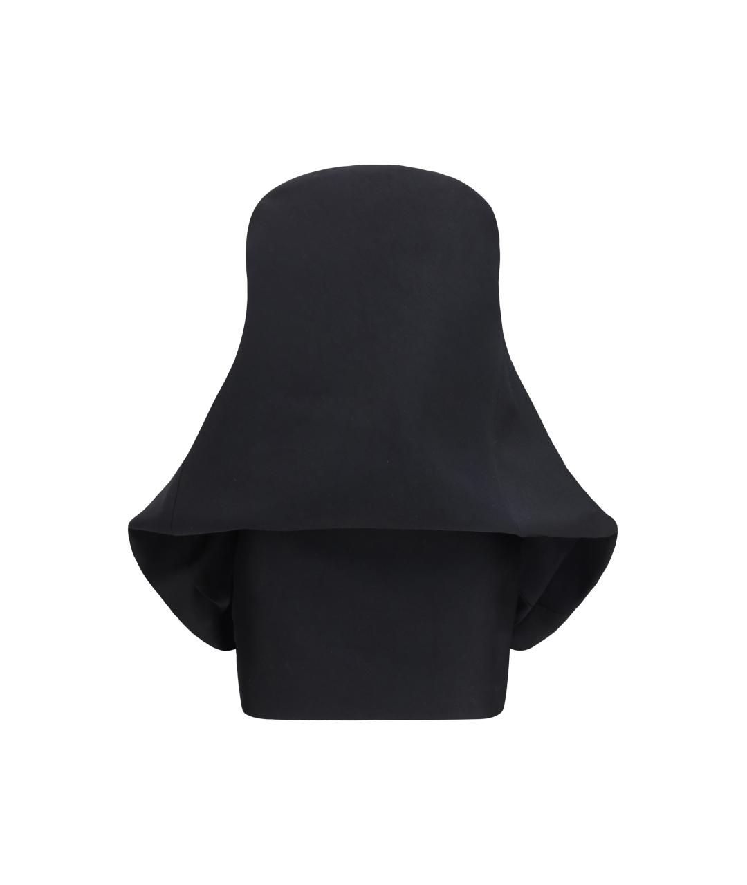 BALENCIAGA Черное шерстяное коктейльное платье, фото 1