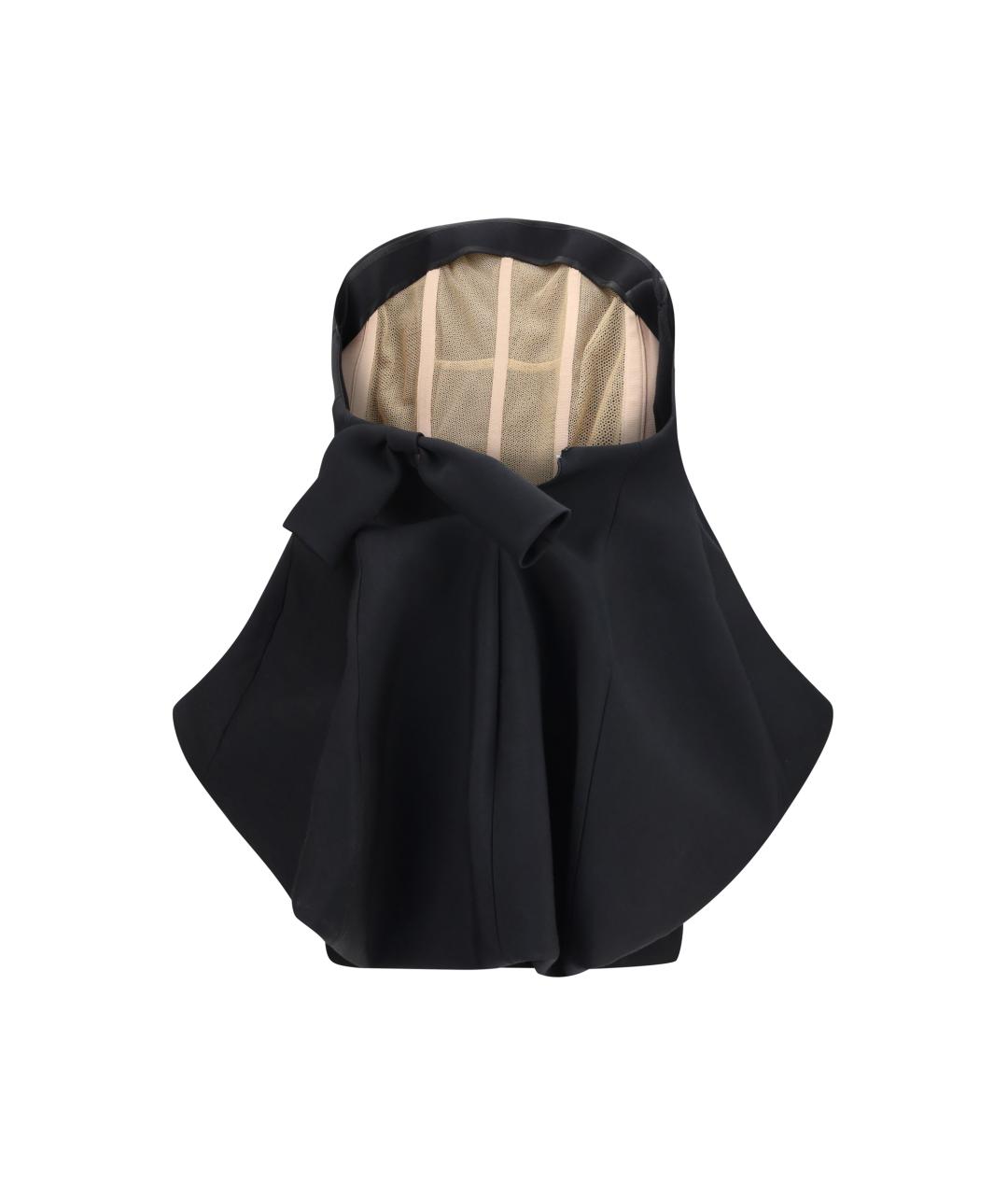 BALENCIAGA Черное шерстяное коктейльное платье, фото 2