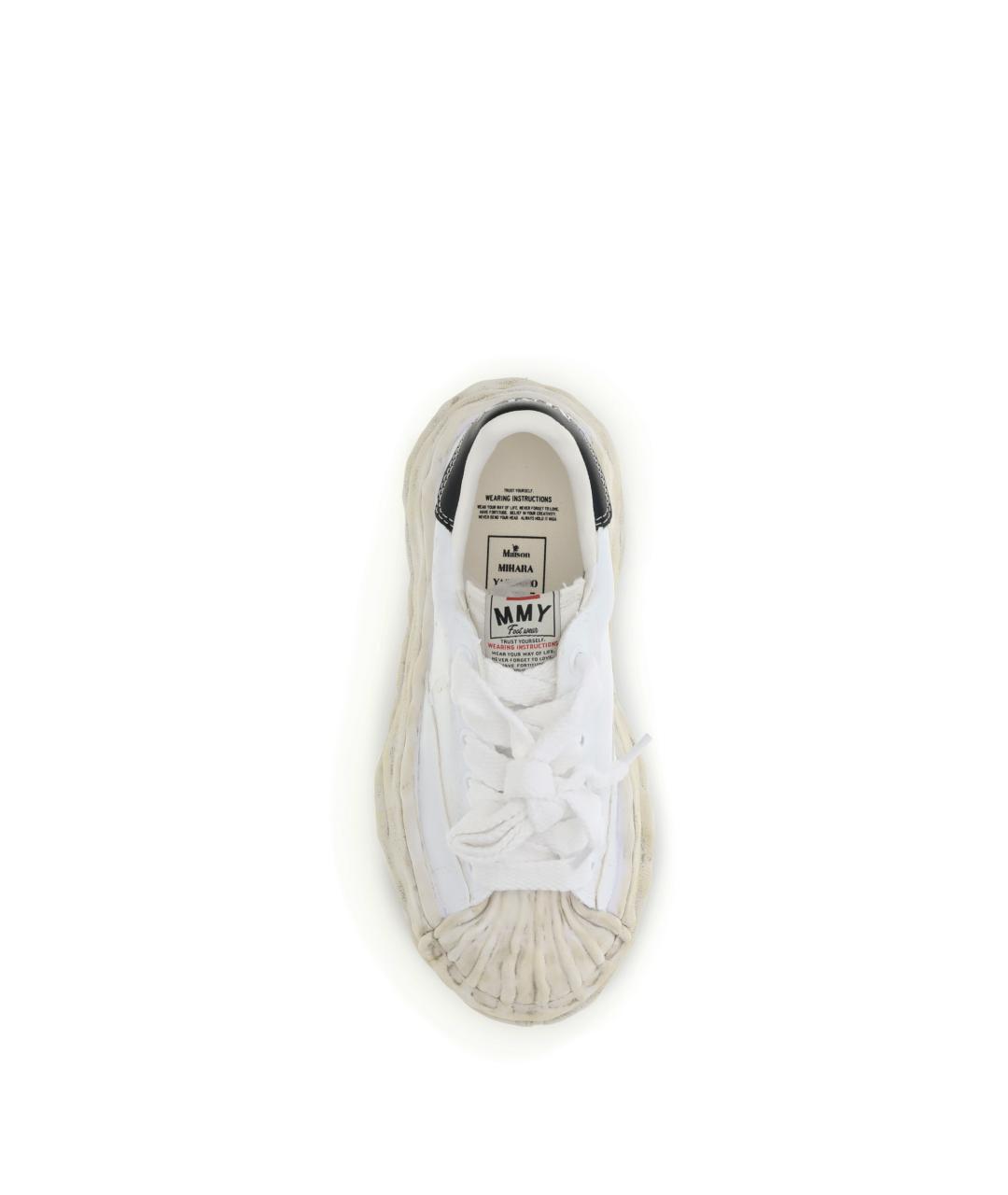 MAISON MIHARA YASUHIRO Белые низкие кроссовки / кеды, фото 4