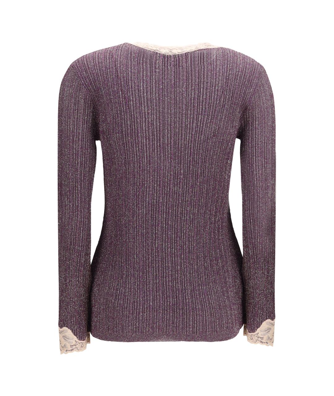 VALENTINO Фиолетовый вискозный кардиган, фото 2