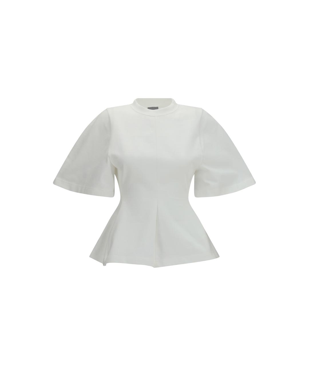 BALENCIAGA Белая хлопковая футболка, фото 1