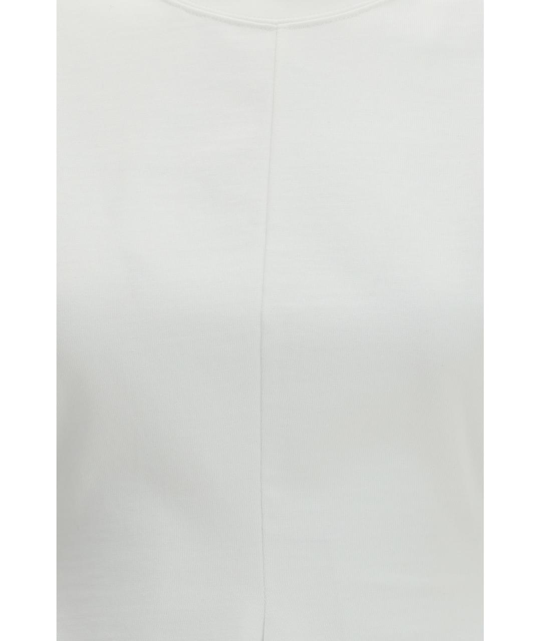 BALENCIAGA Белая хлопковая футболка, фото 3