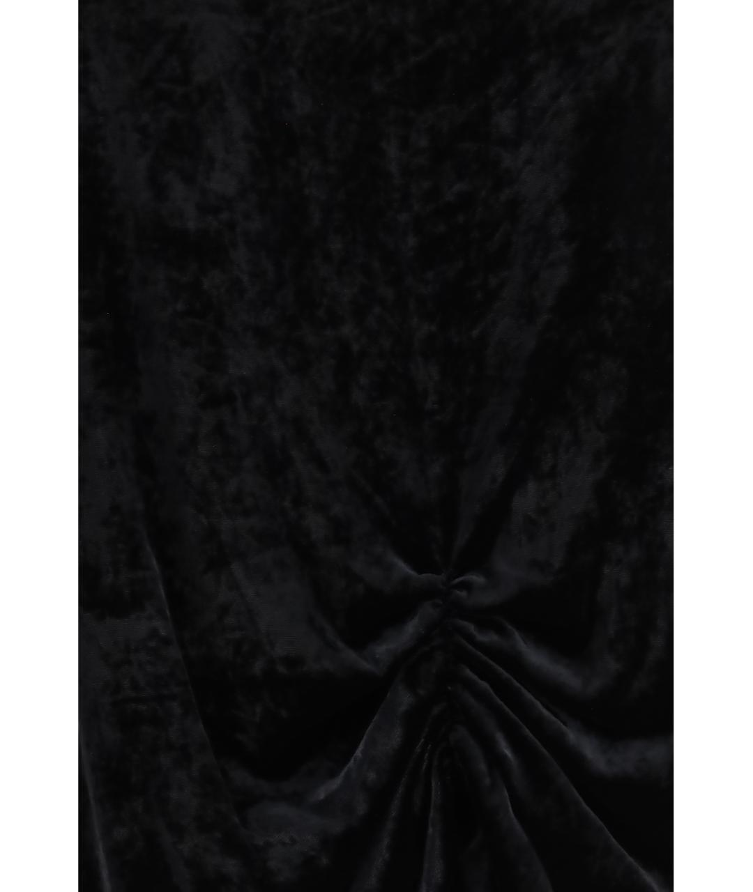 VALENTINO Черная вискозная юбка миди, фото 3