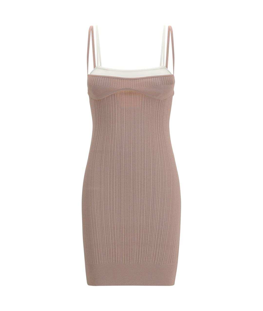 DIESEL Бежевое вискозное повседневное платье, фото 1