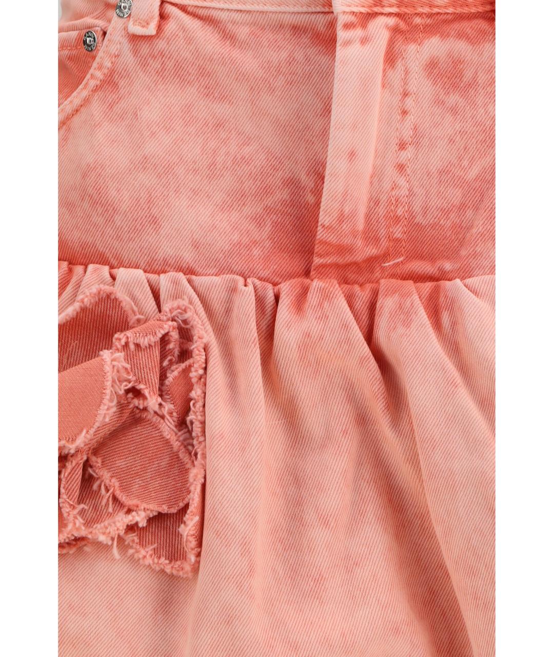 GANNI Розовая хлопковая юбка мини, фото 3