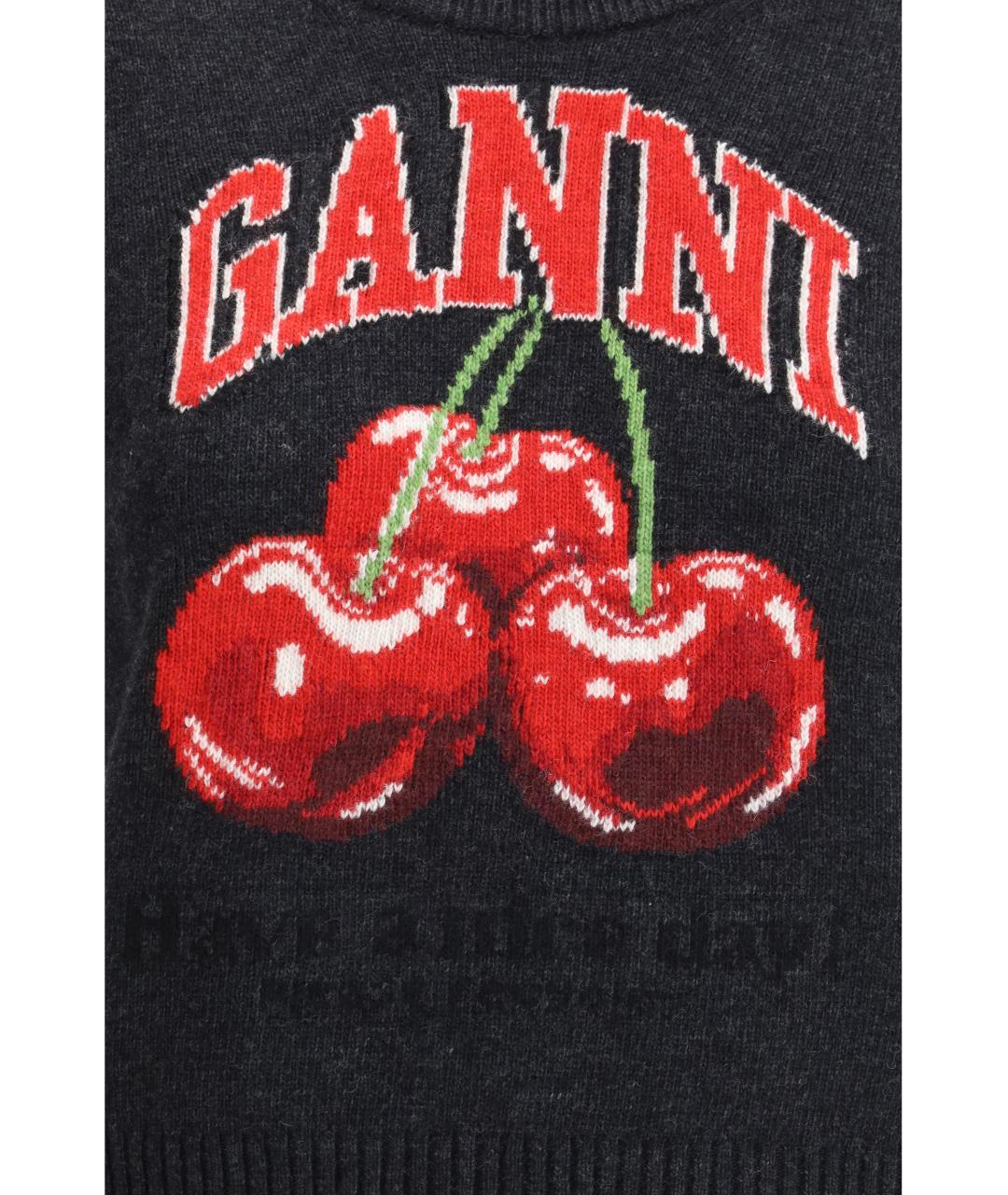 GANNI Черная шерстяная жилетка, фото 3