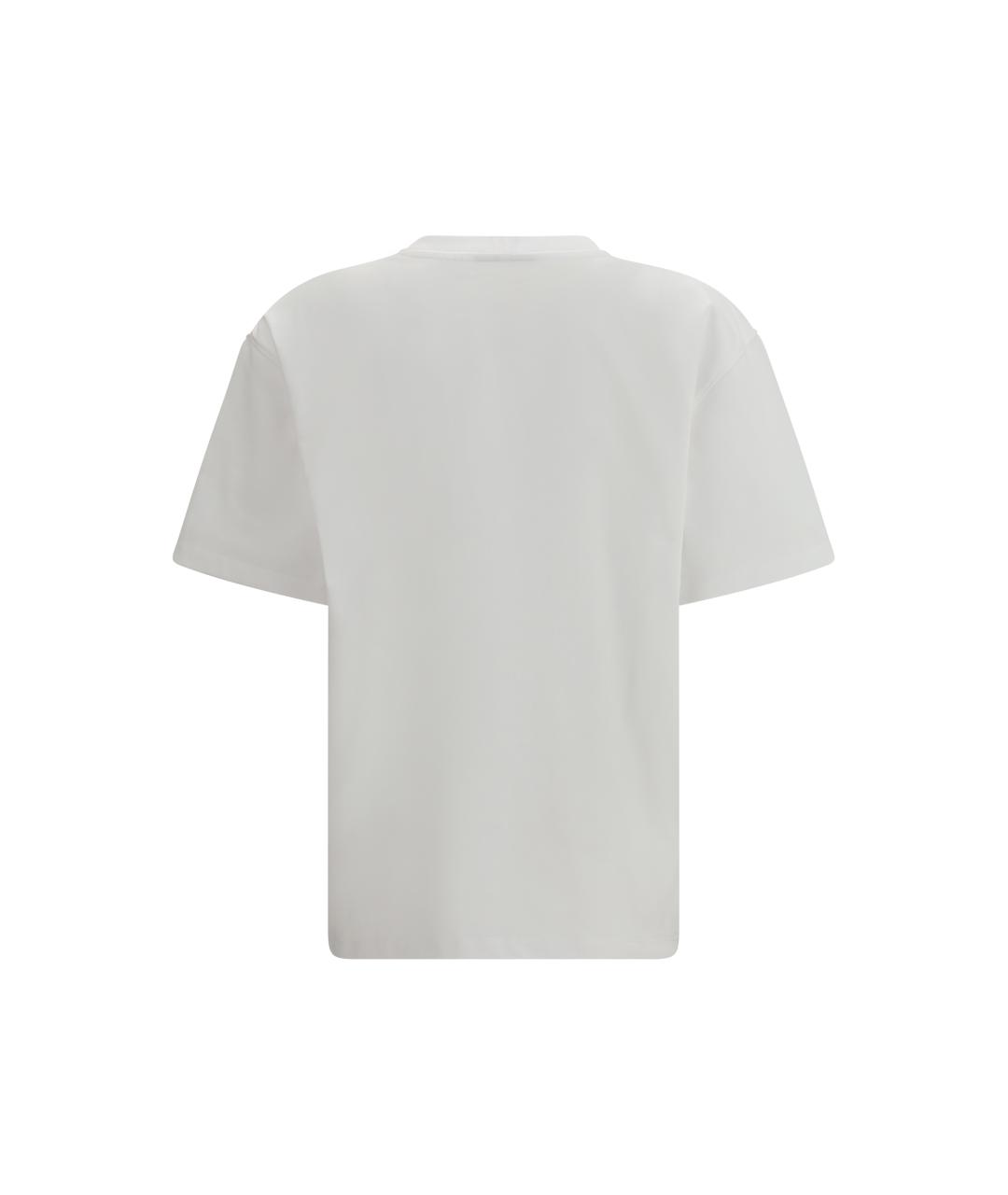 GANNI Белая хлопковая футболка, фото 2