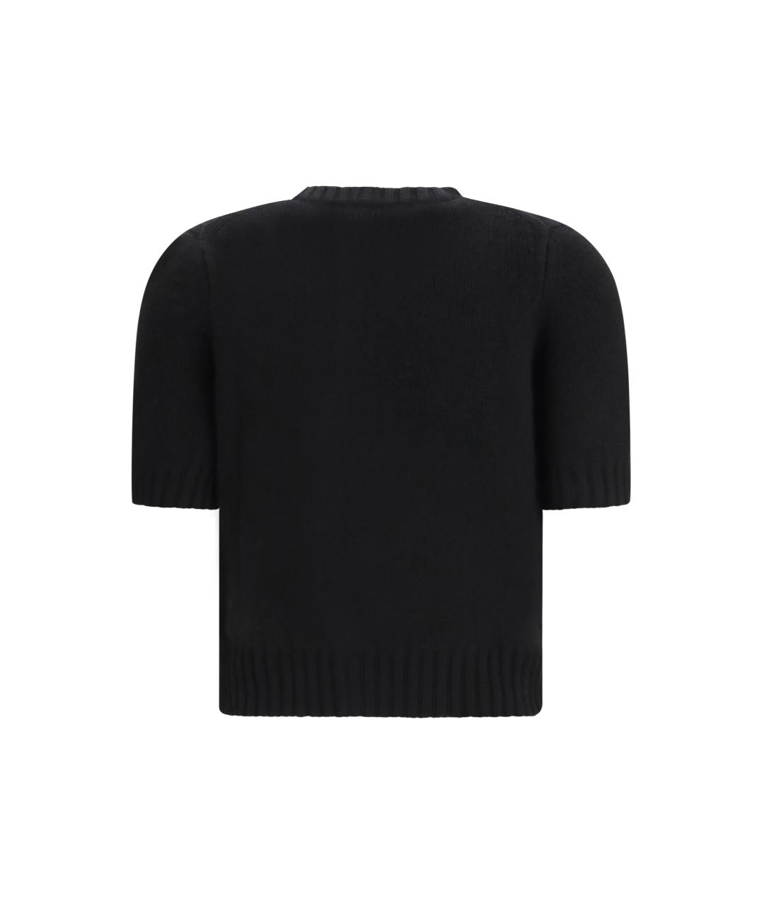 KHAITE Черный кашемировый кардиган, фото 2