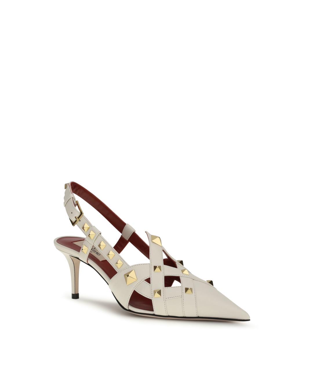 VALENTINO Белые кожаные туфли, фото 2