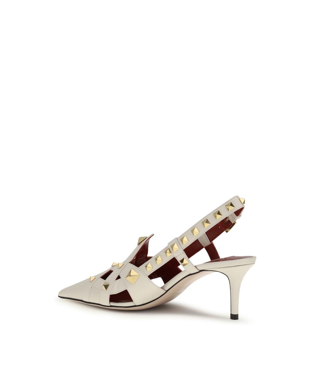 VALENTINO Белые кожаные туфли, фото 3