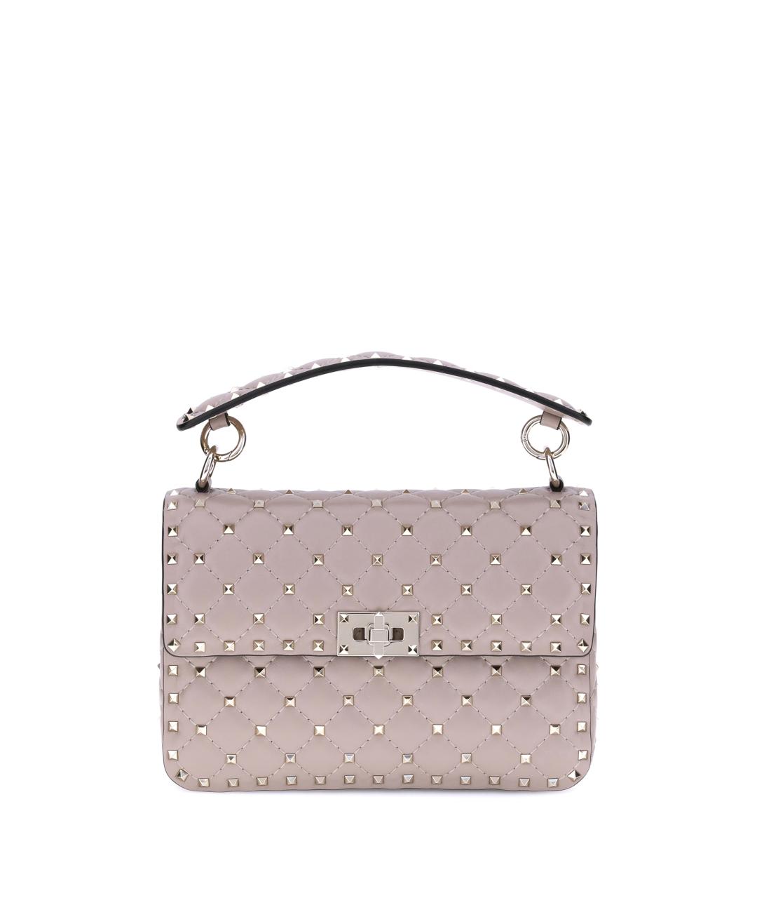 VALENTINO Розовая кожаная сумка через плечо, фото 1