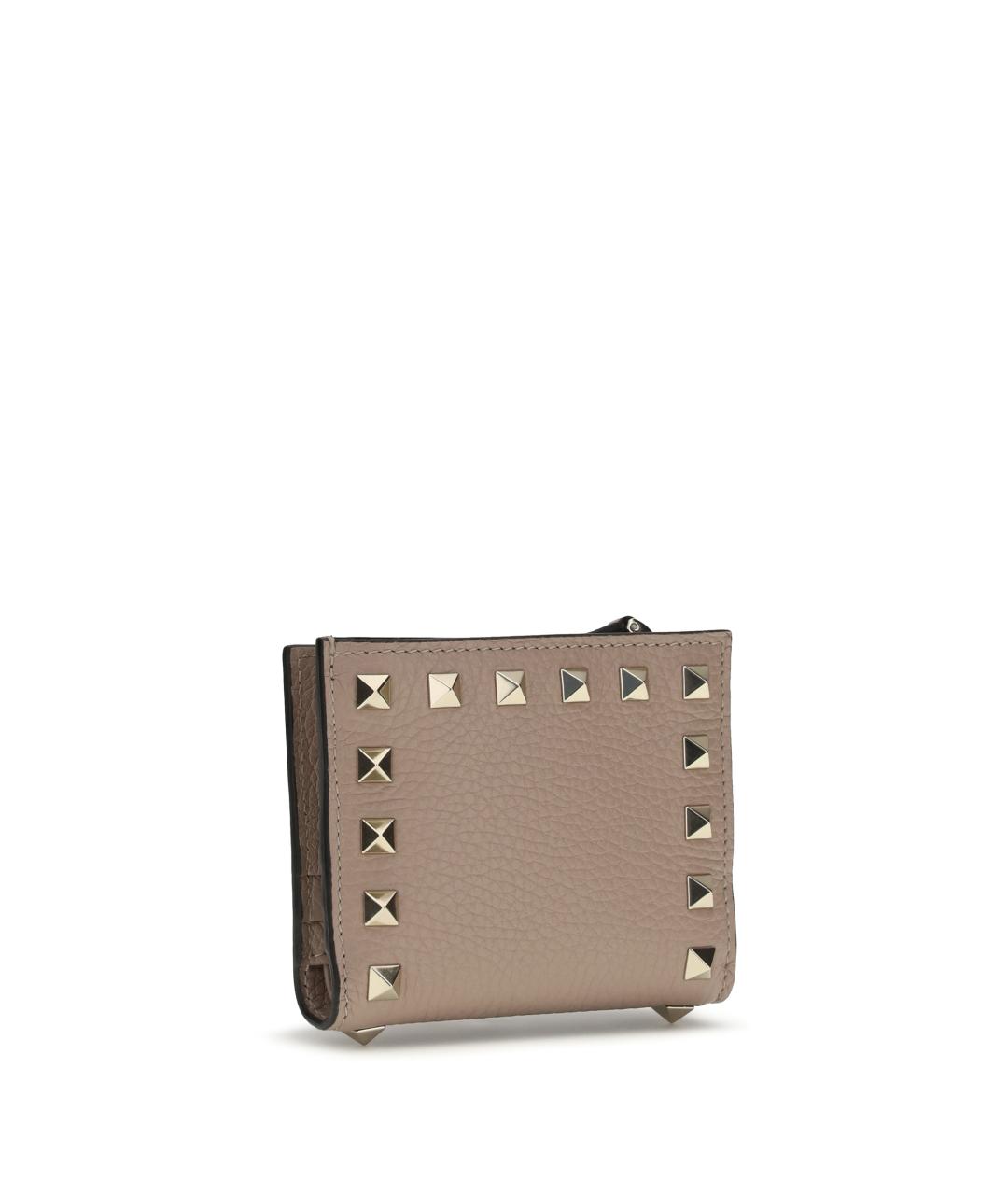 VALENTINO Розовый кожаный кошелек, фото 2