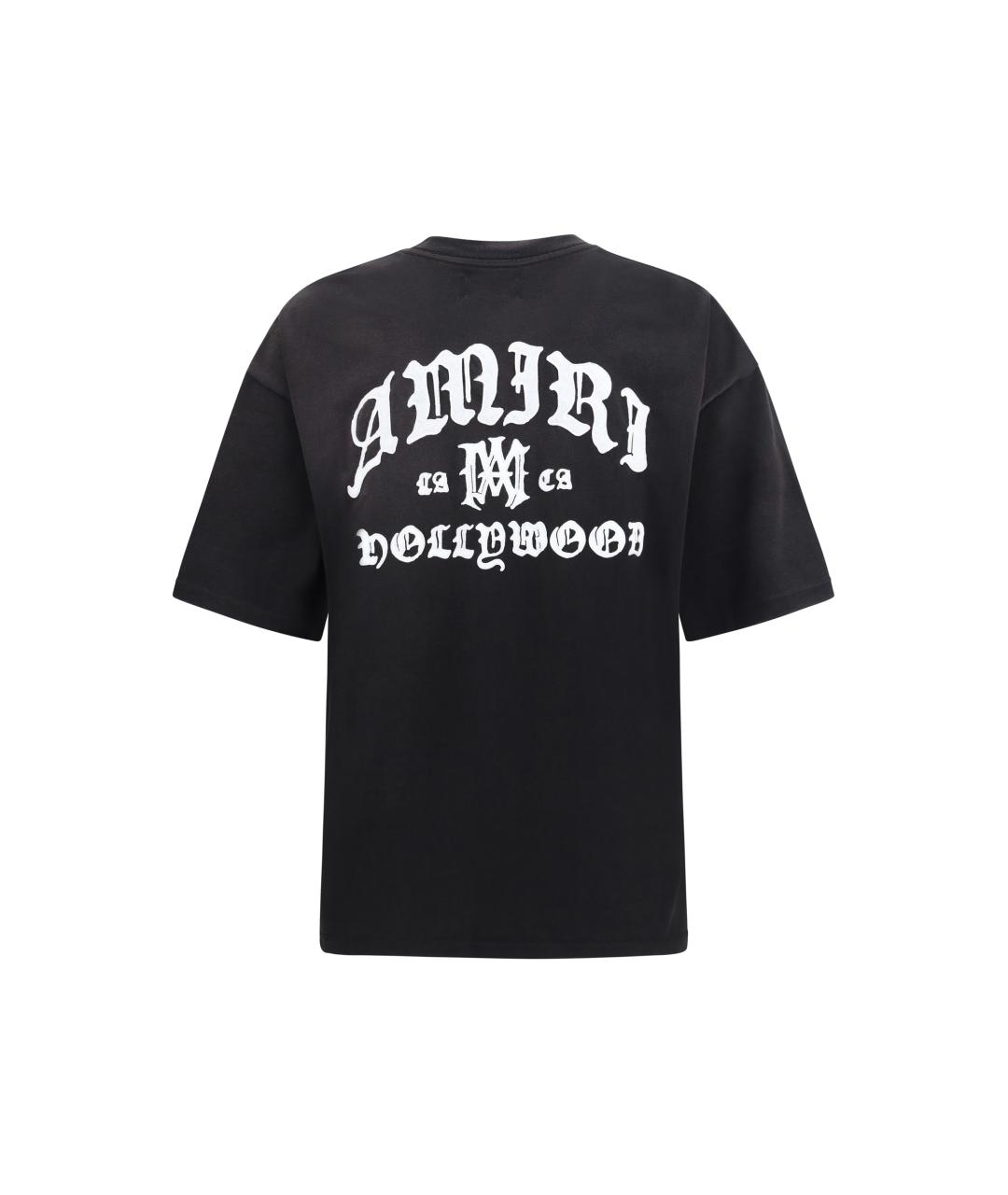 AMIRI Черная хлопковая футболка, фото 2