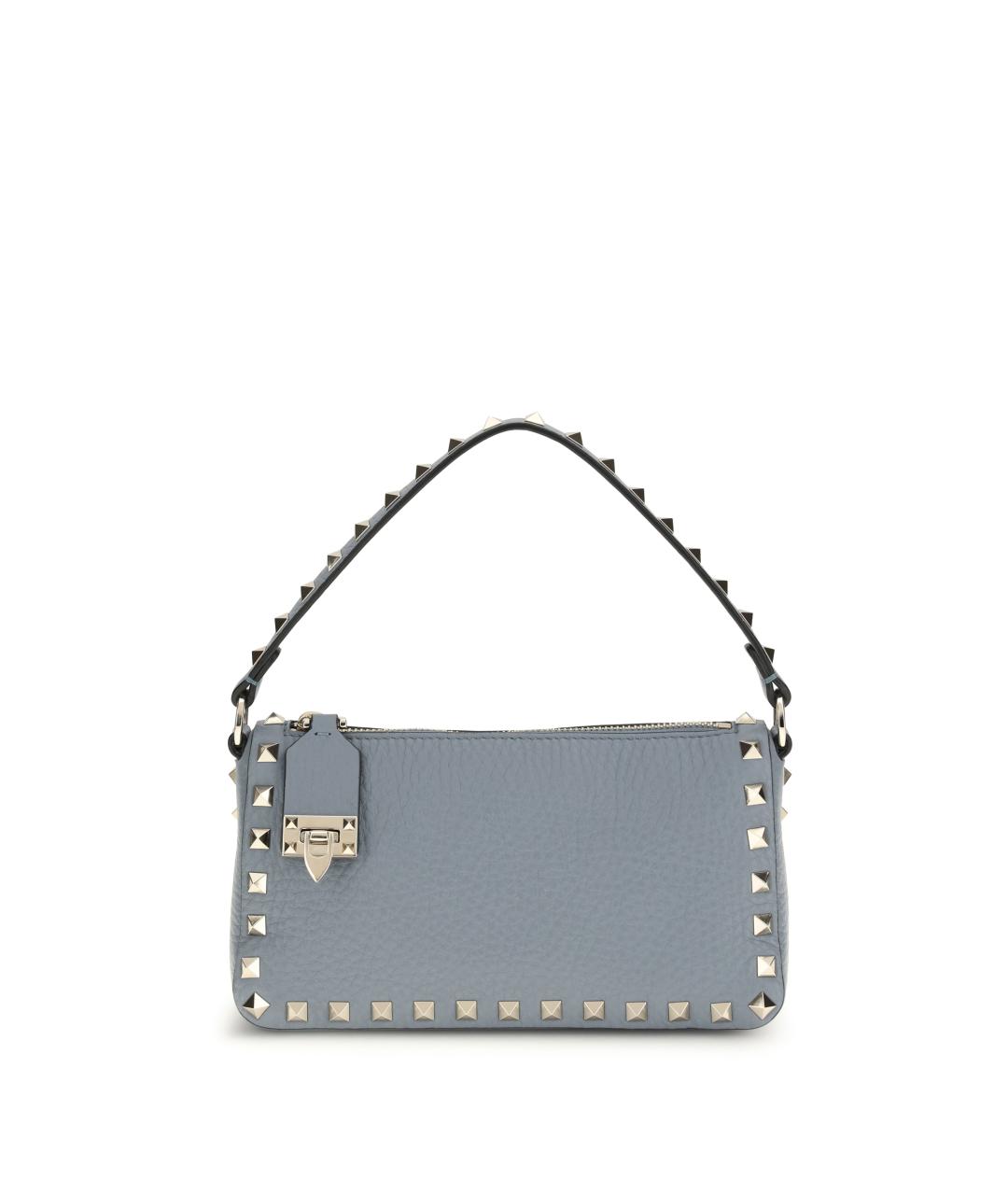 VALENTINO Голубая кожаная сумка через плечо, фото 1