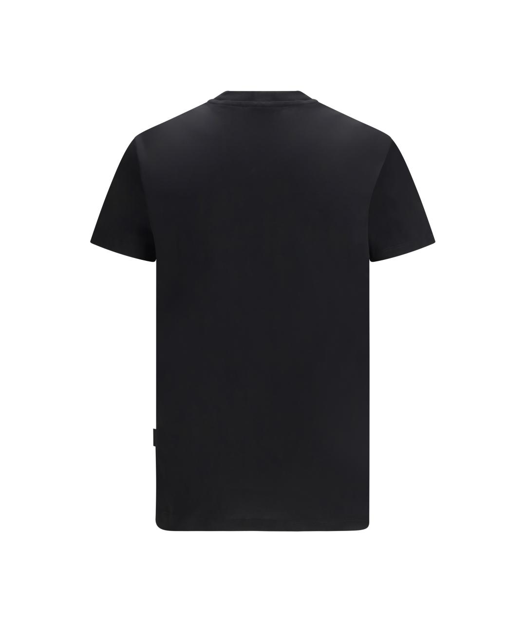 PHILIPP PLEIN Черная хлопковая футболка, фото 2