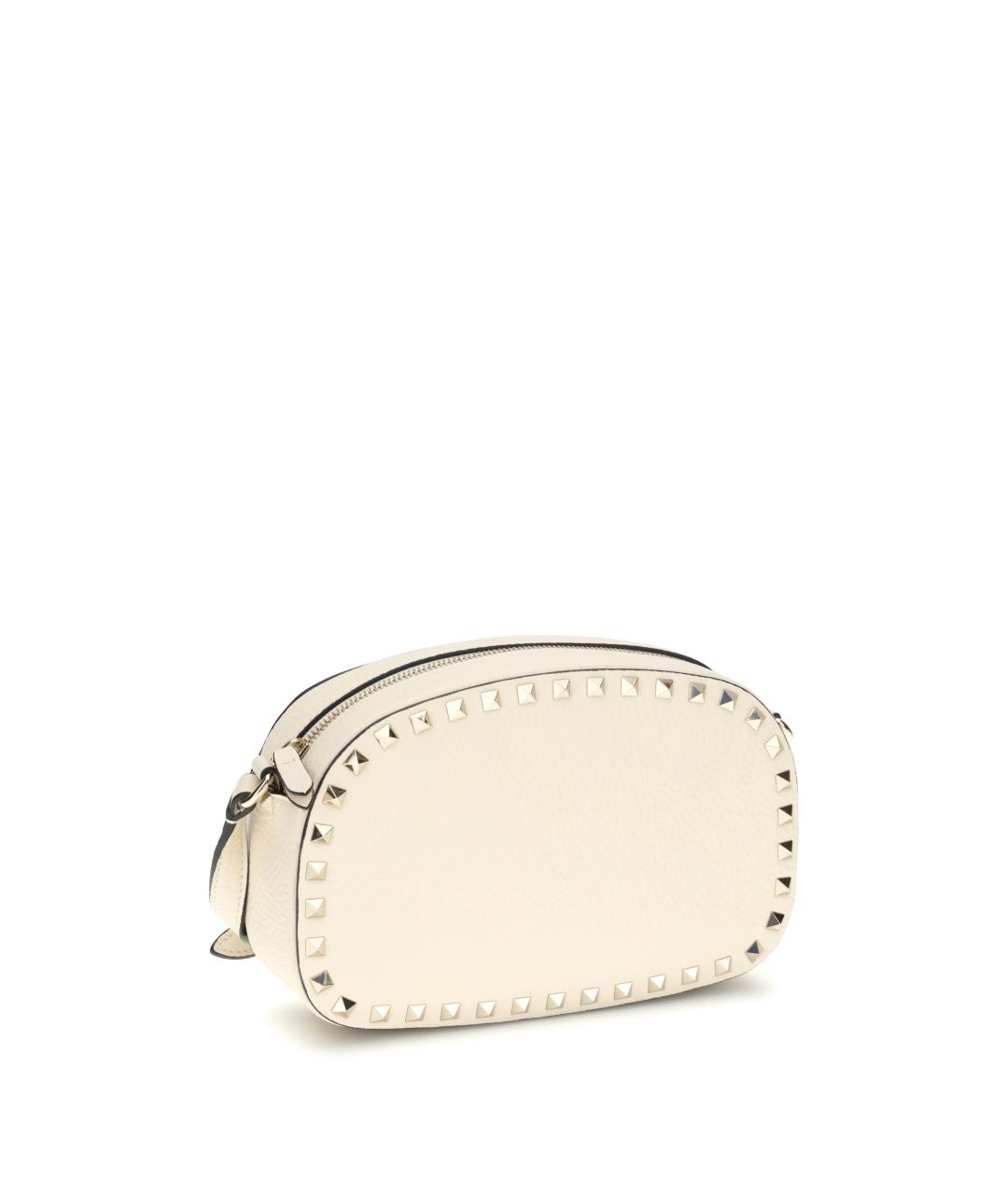 VALENTINO Бежевая кожаная сумка через плечо, фото 2