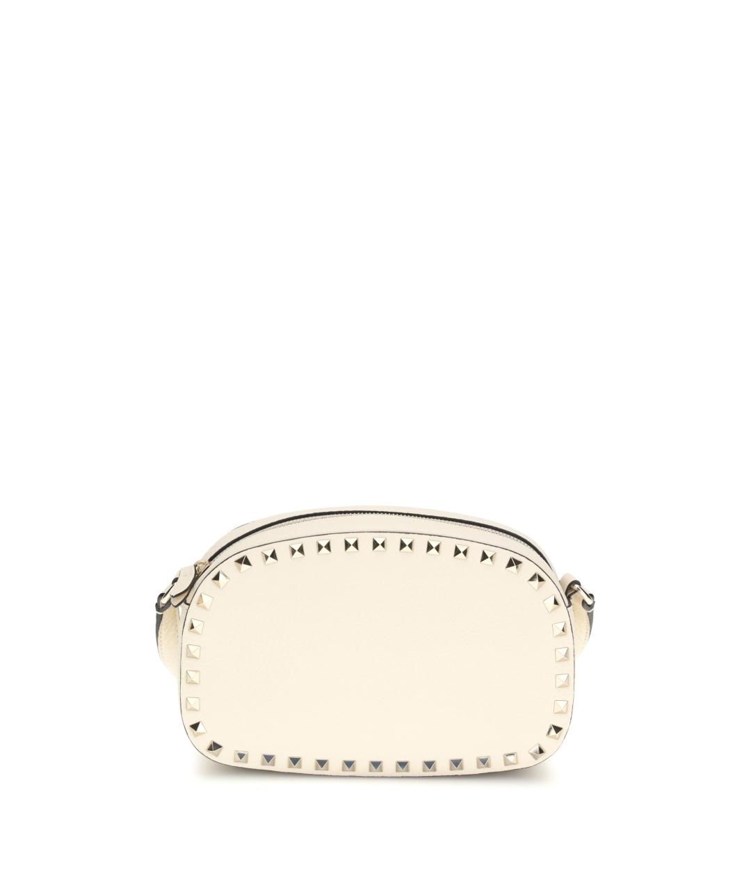 VALENTINO Бежевая кожаная сумка через плечо, фото 1