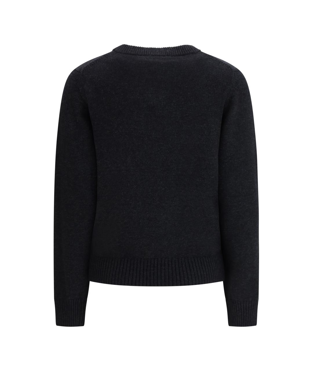 GANNI Черный шерстяной джемпер / свитер, фото 2