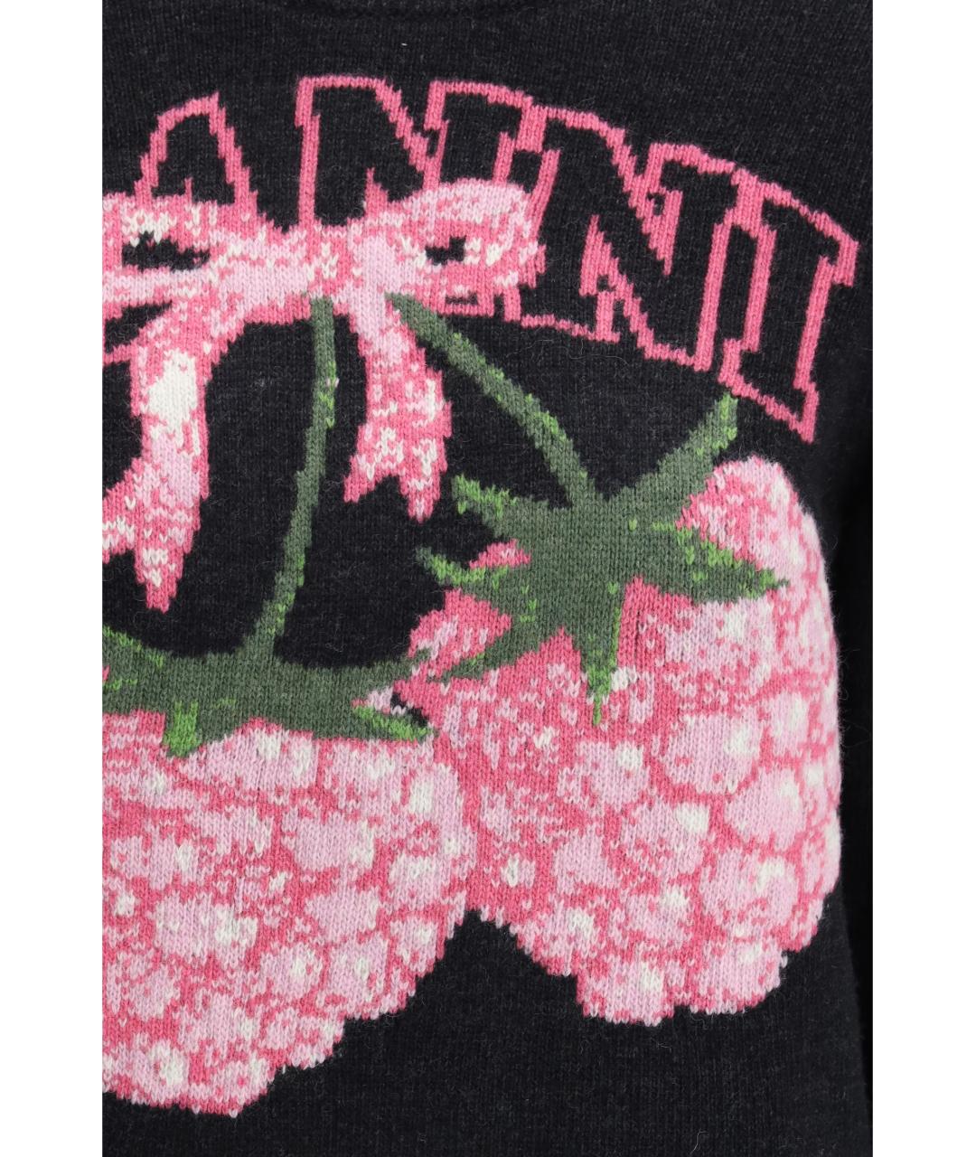 GANNI Черный шерстяной джемпер / свитер, фото 3