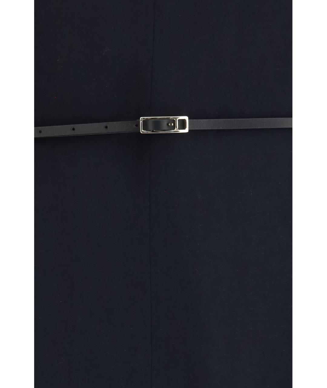 FABIANA FILIPPI Темно-синее вискозное повседневное платье, фото 3