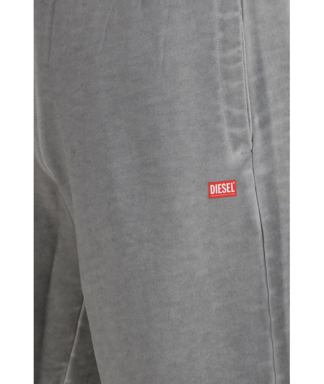 DIESEL Серые хлопковые шорты, фото 3