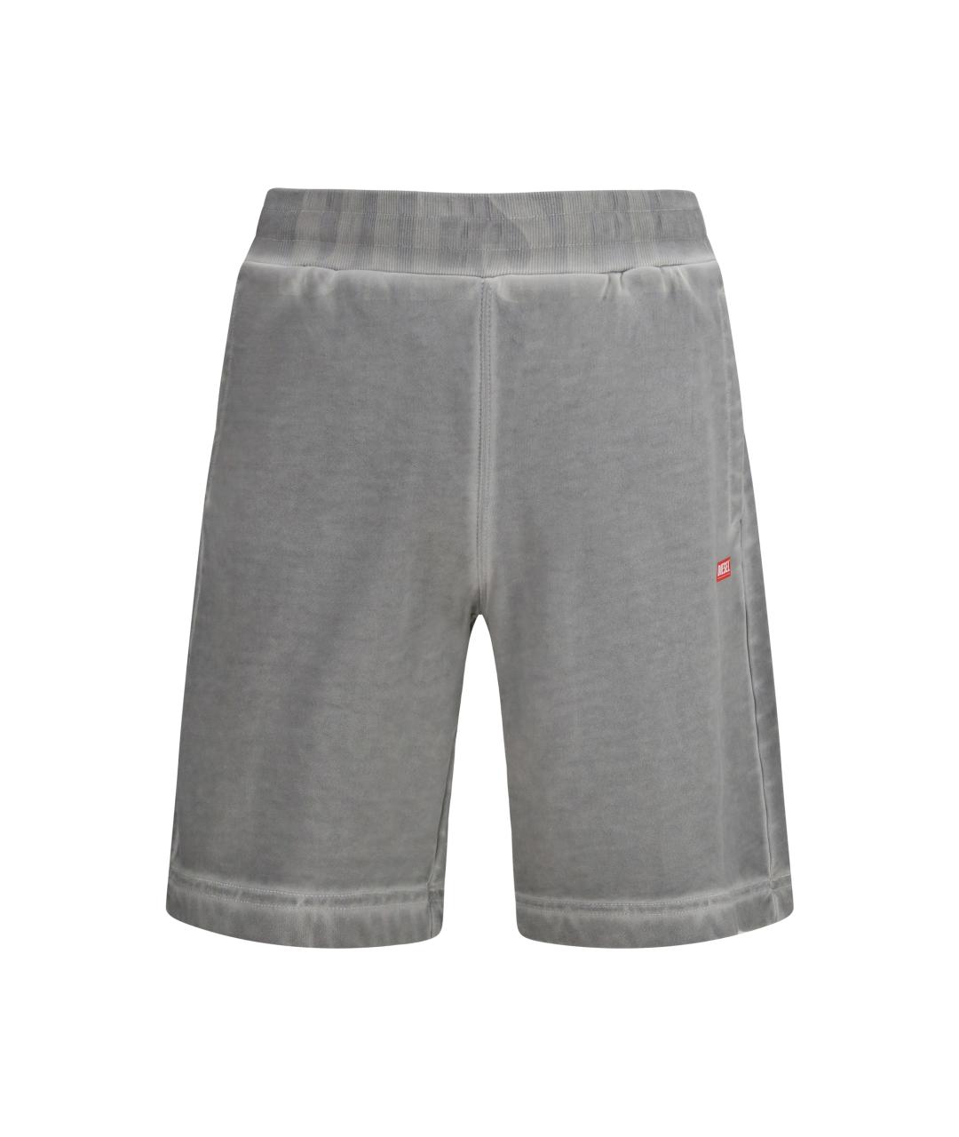 DIESEL Серые хлопковые шорты, фото 1