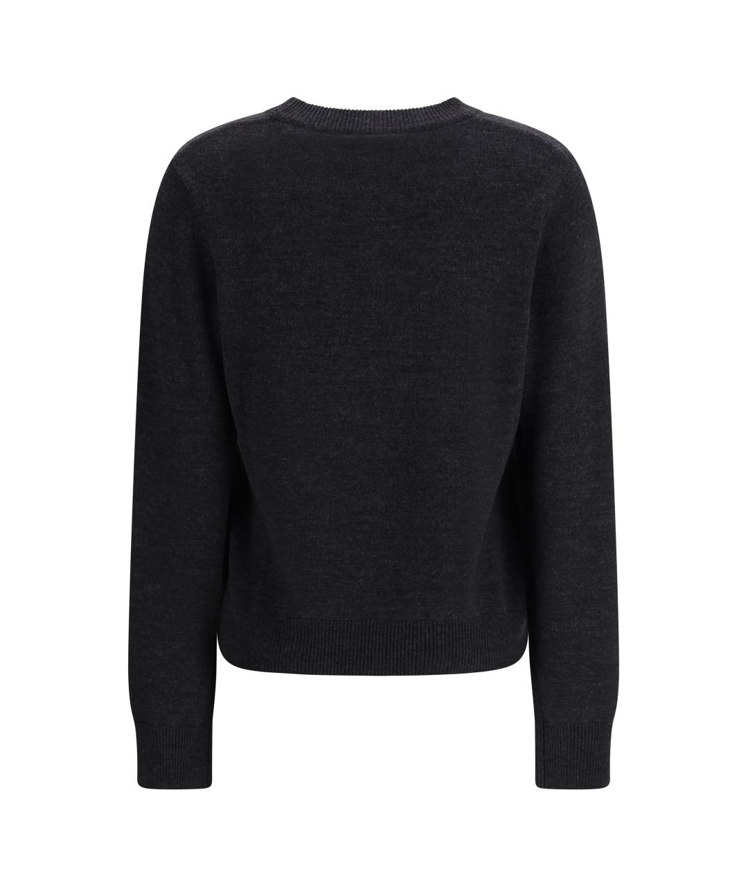 GANNI Черный шерстяной джемпер / свитер, фото 2