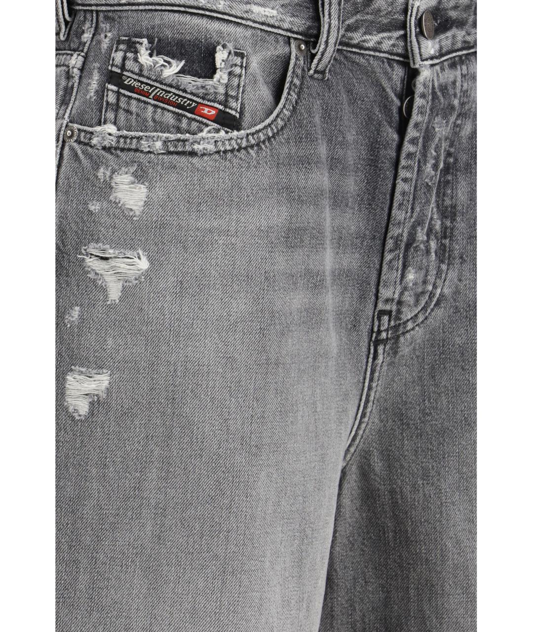 DIESEL Серые хлопковые шорты, фото 3