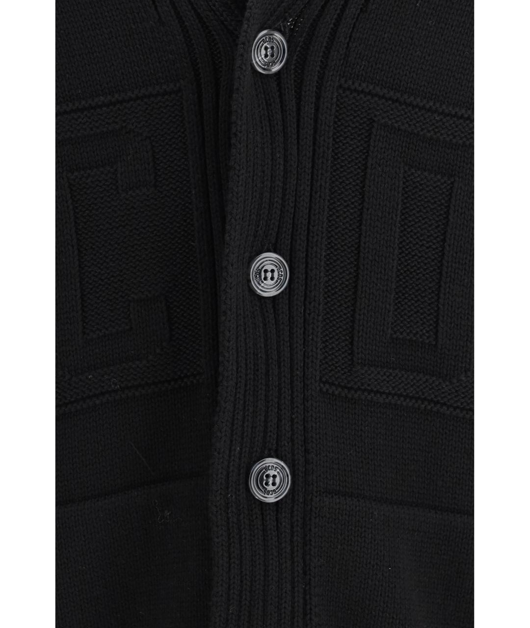 GCDS Черный шерстяной кардиган, фото 3