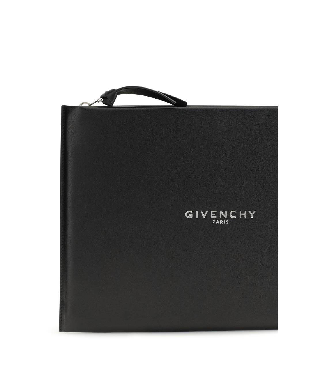 GIVENCHY Черная кожаная папка для документов, фото 3