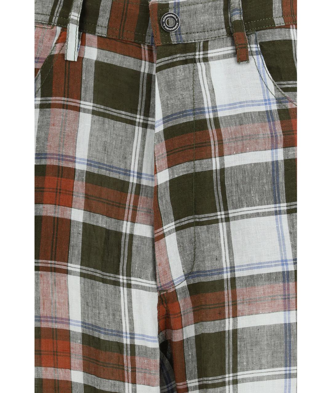 MARBELL Мульти льняные прямые брюки, фото 3