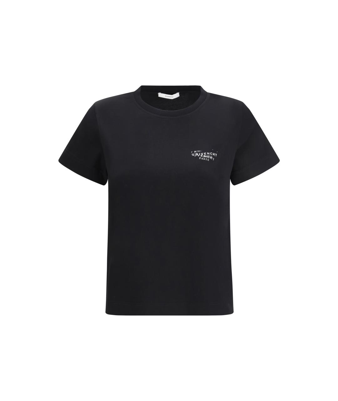 GIVENCHY Черная хлопковая футболка, фото 4